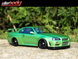 Killerbody Nissan Skyline R34 195mm Clear bodyshell