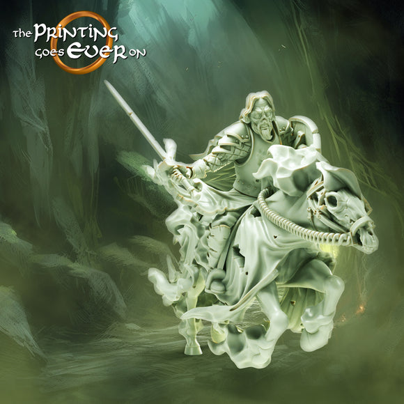 Ghost Knight A - The Printing Goes Ever On - Great for use with MESBG, D&D, RPG's....