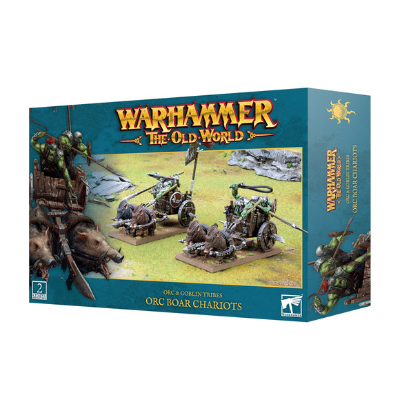 The Old World - Orc & Goblin Tribes  Orc Boar Chariots