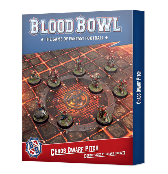 Bloodbowl: Chaos Dwarf Team Pitch & Dugouts