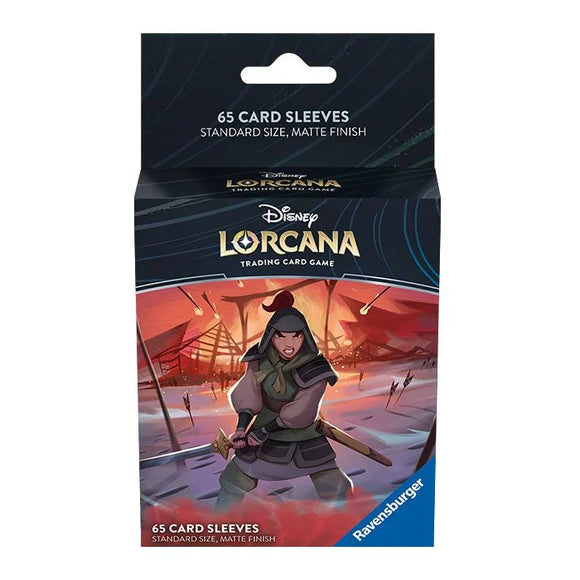 Disney Lorcana TCG - Rise of the Floodborn - Mulan - Card Sleeves (65 Sleeves)