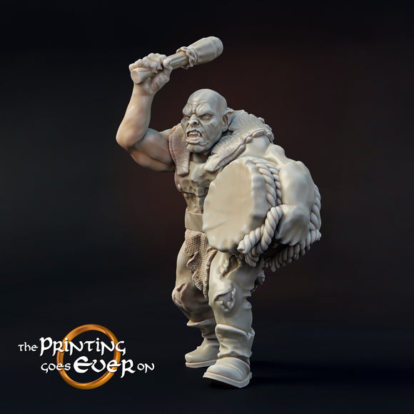 Orc Drummer - The Printing Goes Ever On - Great for use with MESBG, D&D, RPG's....