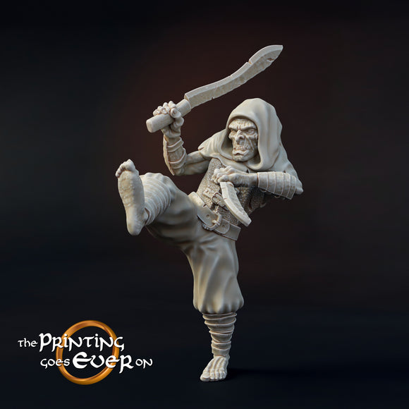 Orc Dualwield A - The Printing Goes Ever On - Great for use with MESBG, D&D, RPG's....