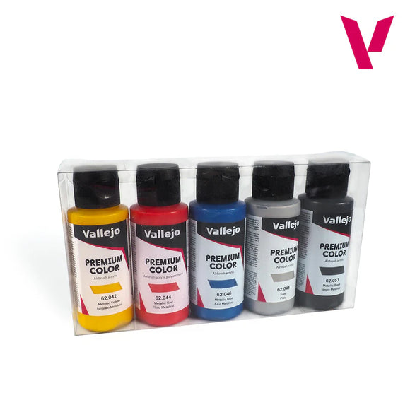 Vallejo:Airbrush Colors - Metallic Colors Paint Set