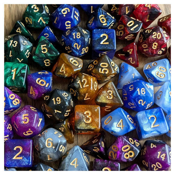 7pc Polyhedral Acrylic Die