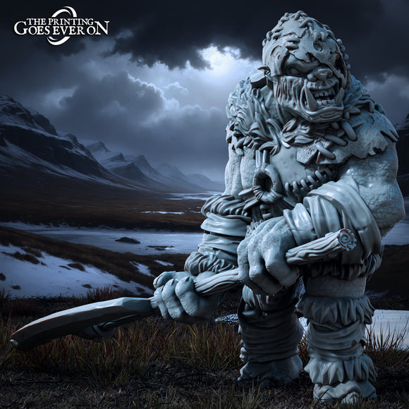 Ironmoor Troll Chieften - The Printing Goes Ever On - Great for use with MESBG, D&D, RPG's....
