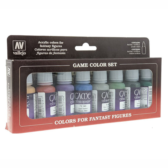 Vallejo: Game color Set - Colors For Fantasy Figures - Extra Opaque Colors