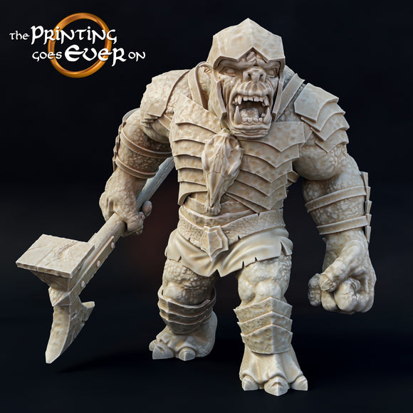 War Troll A - The Printing Goes Ever On - Great for use with MESBG, D&D, RPG's....