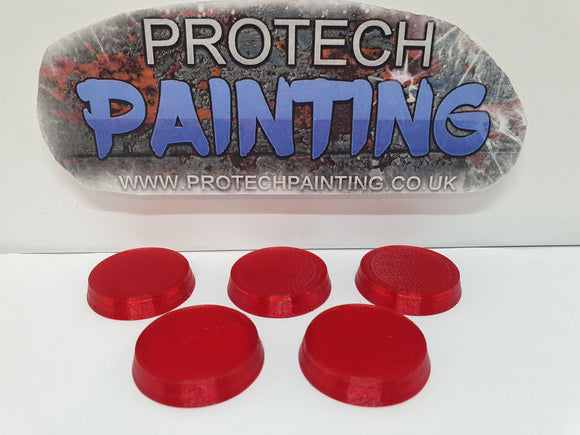 27mm Legion Replacement Bases (Chilli Red Ltd Edition) !!!! - Pro Tech Games
