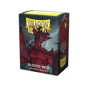Dragon Shield Matte Sleeves Standard Size- Blood Red (100) - Pro Tech 