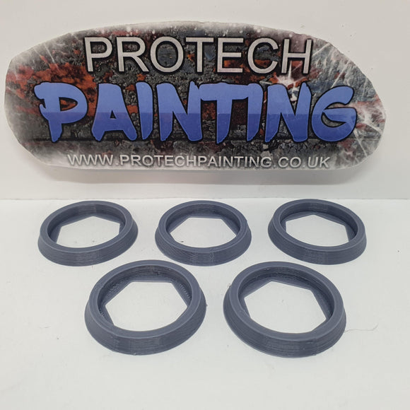 Base Adapter Rings 25mm to 32mm Warhammer 40K Age Of Sigmar Effortless Upgrade (Gray) - Pro Tech Games