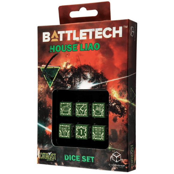 BattleTech House Liao D6 Dice set - Pro Tech 