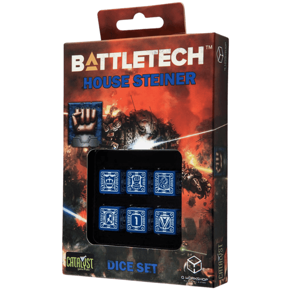BattleTech House Steiner D6 Dice set - Pro Tech Games