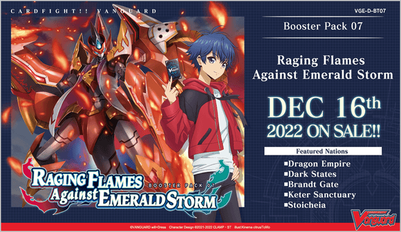 Cardfight!! Vanguard willDress: Raging Flames Against Emerald Storm - Booster Box 07 - Pro Tech 
