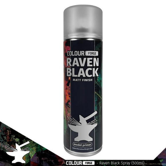 Colour Forge Raven Black Spray (500ml) COLLECTION ONLY - Pro Tech 