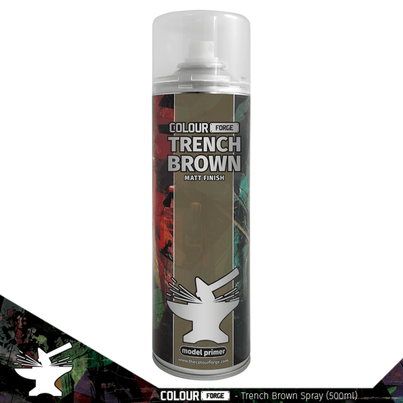 Colour Forge Trench Brown Spray (500ml) IN STORE ONLY or CLICK AND COLLECT - Pro Tech Games