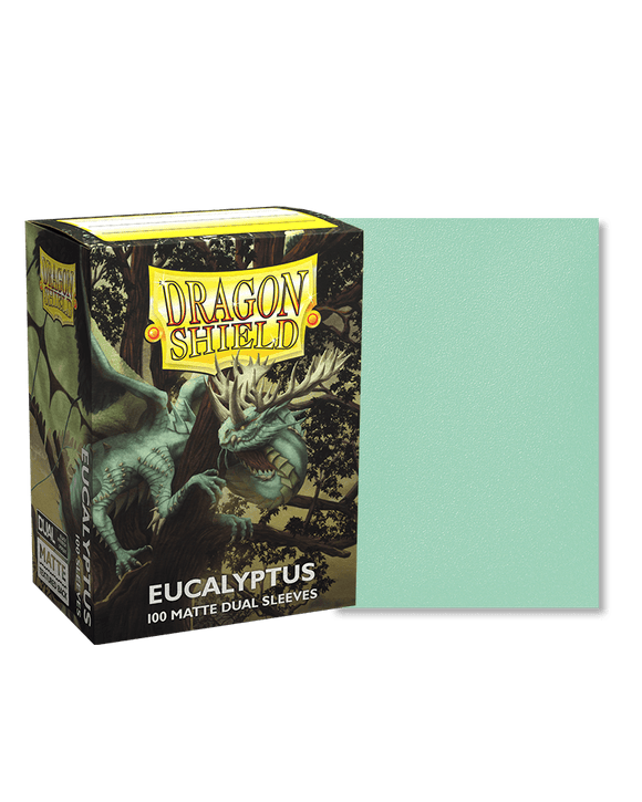 Dragon Shield Sleeves - 100ct - Dual Matte - Eucalyptus - Pro Tech Games