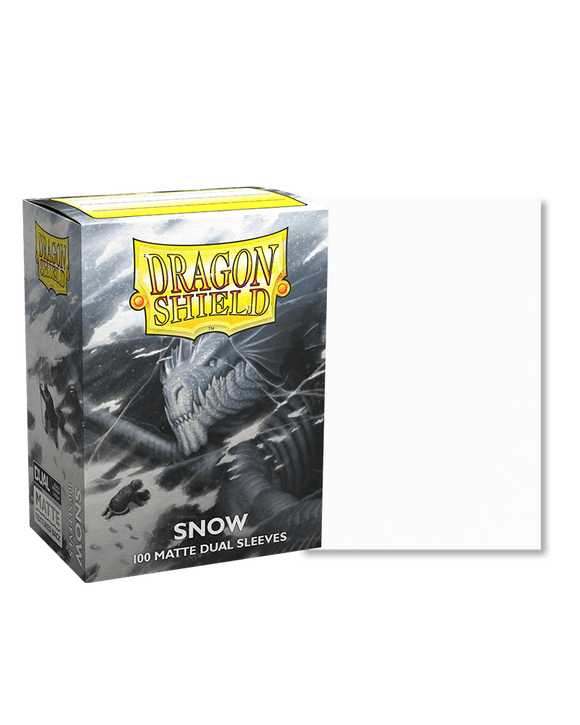 Dragon Shield Sleeves - 100ct - Dual Matte - Snow - Pro Tech Games