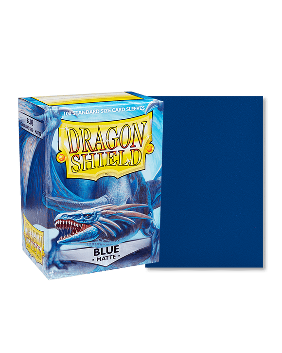 Dragon Shield Sleeves - 100ct - Matte - Blue - Pro Tech Games