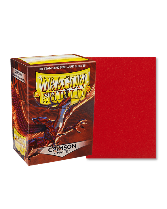 Dragon Shield Sleeves - 100ct -Matte - Crimson - Pro Tech Games