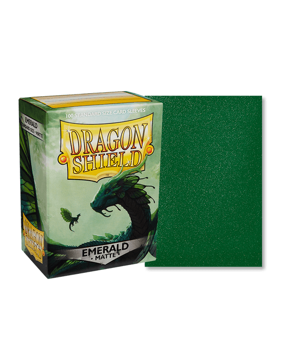 Dragon Shield Sleeves - 100ct - Matte - Emerald - Pro Tech Games