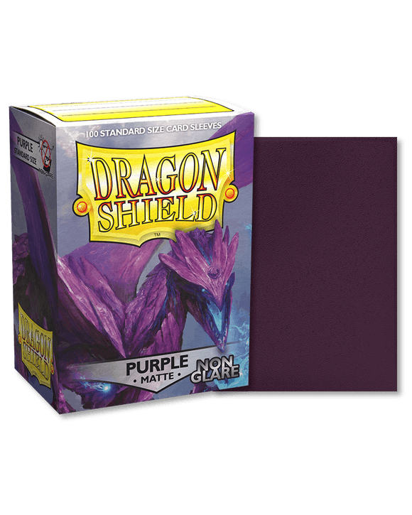 Dragon Shield Sleeves  - 100ct - Matte Non-Glare - Purple - Pro Tech 