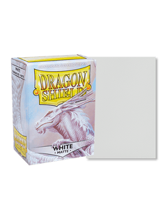 Dragon Shield Sleeves  - 100ct - Matte - White - Pro Tech 