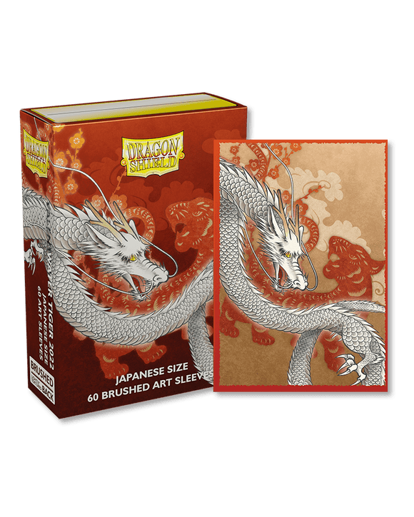 Dragon Shield Sleeves - 60ct - Brushed Art - Water Tiger 2022 Japanese Size - Pro Tech Games