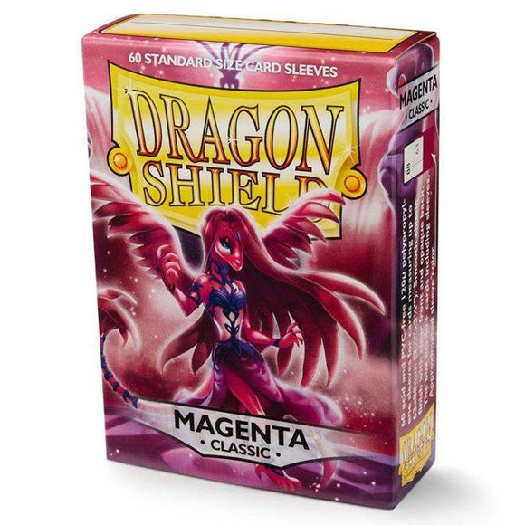 Dragon Shield Sleeves - 60ct - Standard Classic - Magenta - Pro Tech Games
