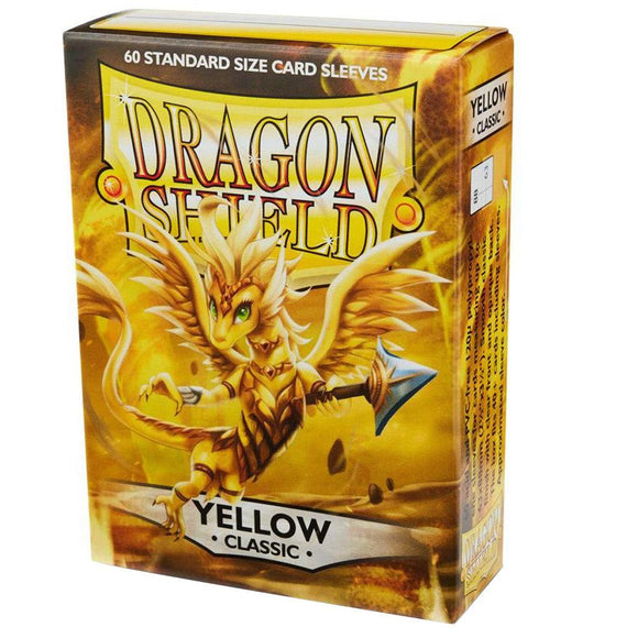 Dragon Shield Sleeves - 60ct - Standard Classic - Yellow - Pro Tech Games
