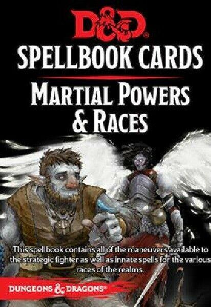 Dungeons & Dragons: Spellbook Cards - Martial Powers & Races - Pro Tech Games