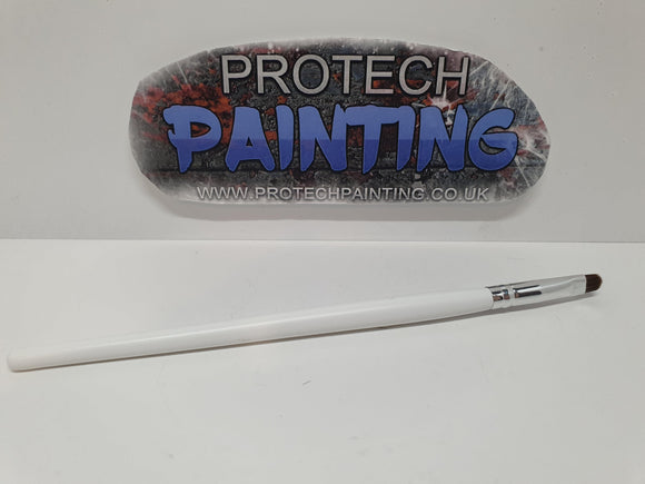Flat Curved Small Dry Brush #004 - Pro Tech Games