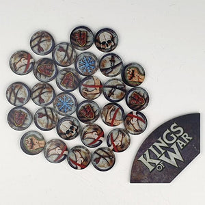 Kings of War Game token set & Arc Template - Pro Tech 