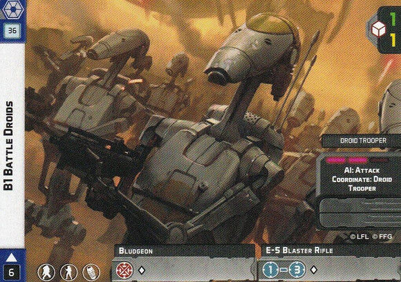 Legion Promo Card - B1 Battle Droids - Pro Tech 