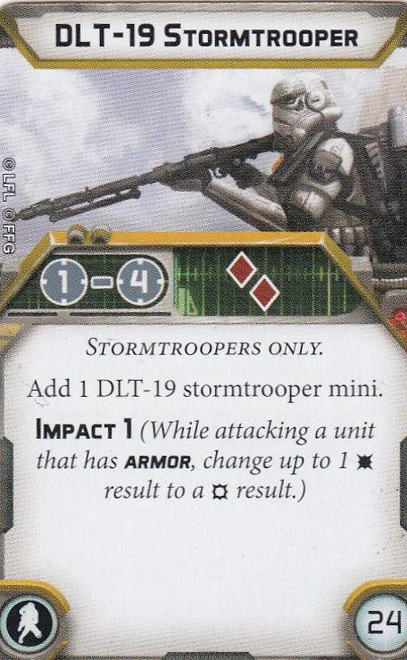 Legion Upgrade Card - DLT-19 Stormtrooper - Pro Tech Games