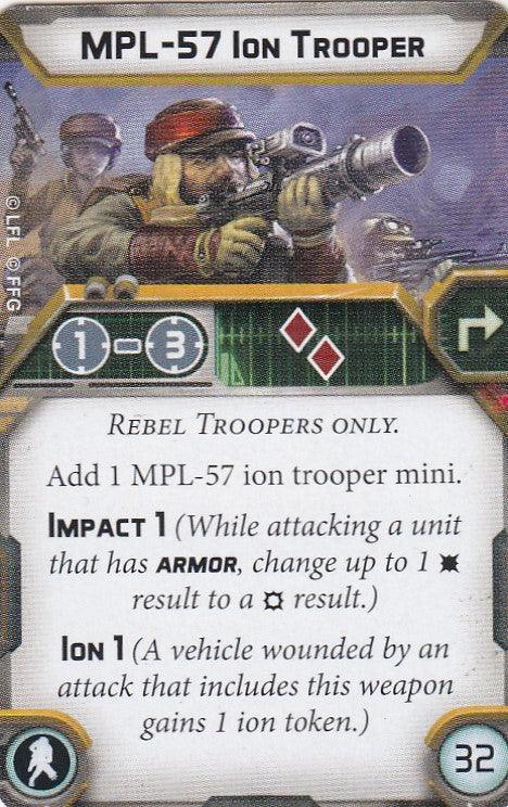 Legion Upgrade Card - MPL-57 Ion Trooper - Pro Tech Games