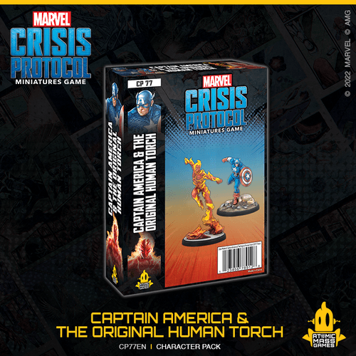 Marvel Crisis Protocol: Captain American and the Original Human Torch - Pro Tech 