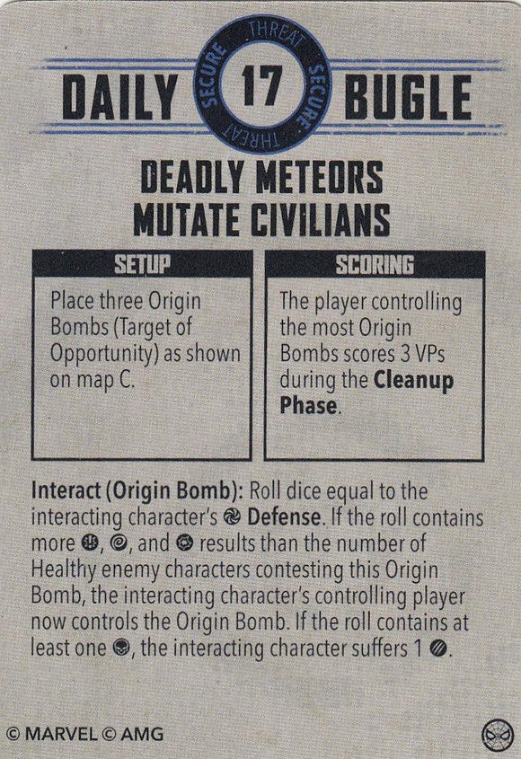 MCP Card - Deadly Meteors Mutate Civilians - Pro Tech Games