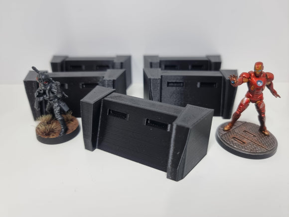 Military Barriers (Pack of 5) for MCP Legion 40k etc - Pro Tech Games