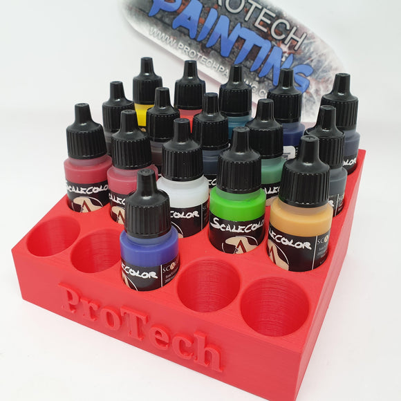 Paint Bottle Rack 5x4 Vallejo / Army Painter (20 Bottles) - Pro Tech Games