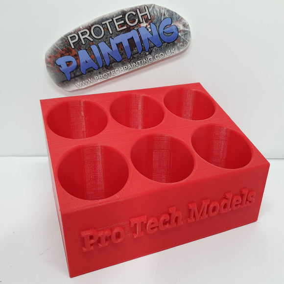Paint Pot Holder for Citadel Pots (Red) - Pro Tech 