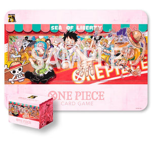 PRE ORDER One Piece Card Game: Playmat and Card Case Set -25th Edition - Pro Tech 