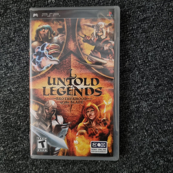 PSP Game - Untold Legends Brotherhood of the Blade - Pro Tech 