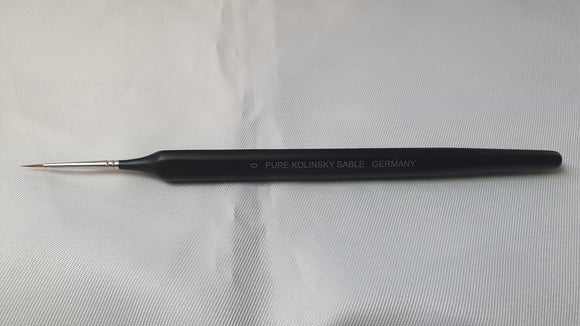 Size 0 Pure Kolinsky Sable Brush Made In Germany - Pro Tech Games