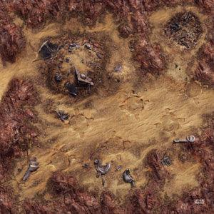 Star Wars: Legion - Desert Junkyard Game Mat - Pro Tech 
