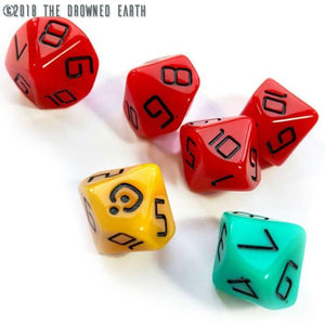 The Drowned Earth - Official TDE Dice - Pro Tech 